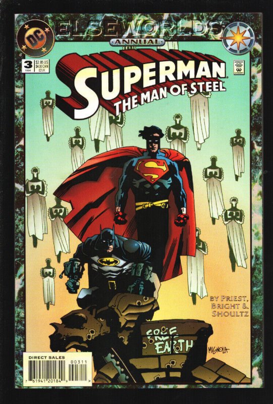 Superman the Man of Steel Annual #3 (DC Comics, 1994), raw, ungraded comic book — front cover