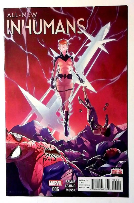 All-New Inhumans #6 (Marvel Comics, 2016), raw, ungraded comic book — front cover