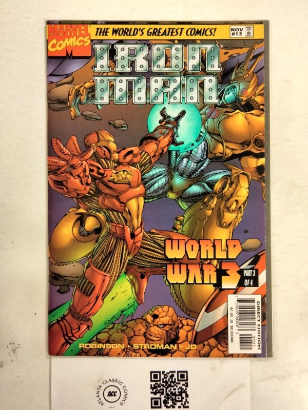 Iron Man #13 (Marvel Comics, 1997), raw comic book in NM condition — front cover