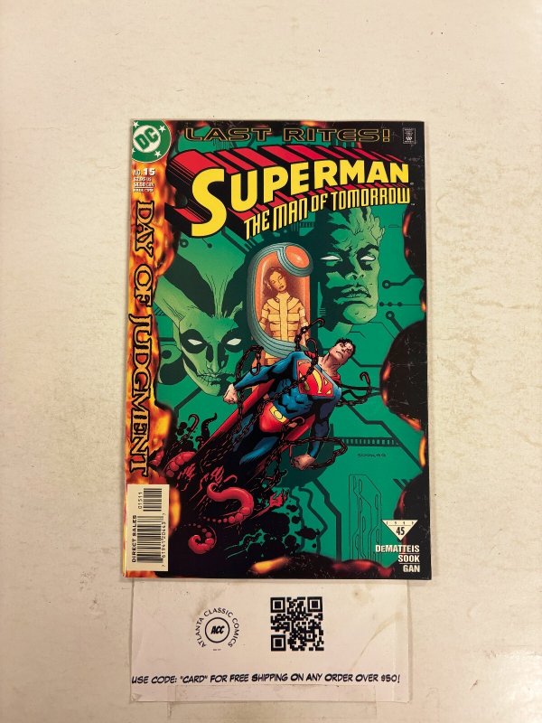 Superman the Man of Tomorrow #15 (DC Comics, 1999), raw comic book in NM condition — front cover