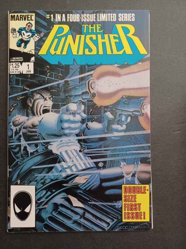 The Punisher #1 (Marvel Comics, 1986), raw comic book in NM condition — front cover