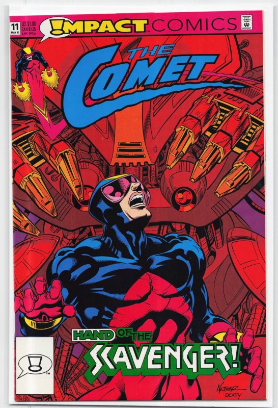The Comet #11 (1992), raw, ungraded comic book — front cover