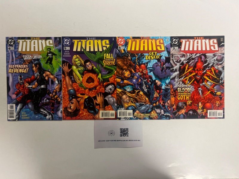 4 the Titans DC Comic Books # 3 4 5 6 Batman Superman Wonder Woman 56 JS37, raw, ungraded comic book — front cover