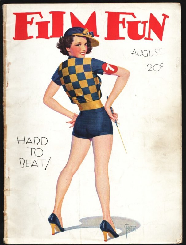 MAG: Film Fun 8/1933-Enoch Bolles Pin-Laurel & Hardy-Bing Crosby-George Burns..., raw, ungraded comic book — front cover