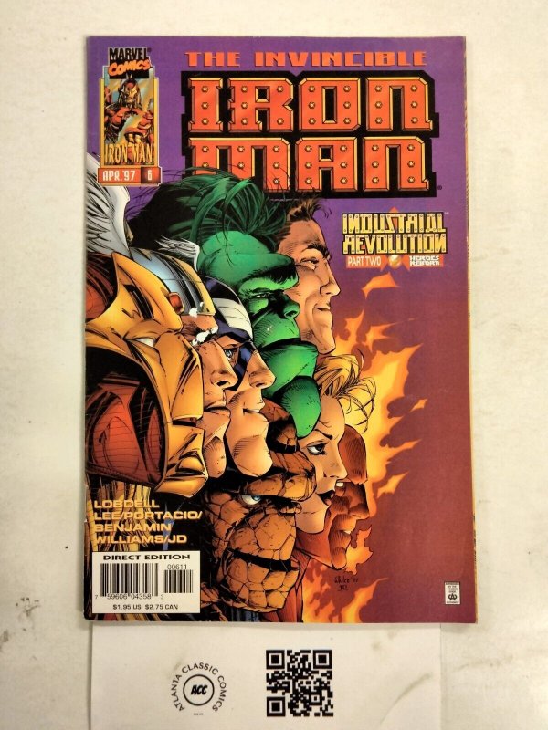 The Invincible Iron Man #6 (Marvel Comics), raw comic book in NM condition — front cover