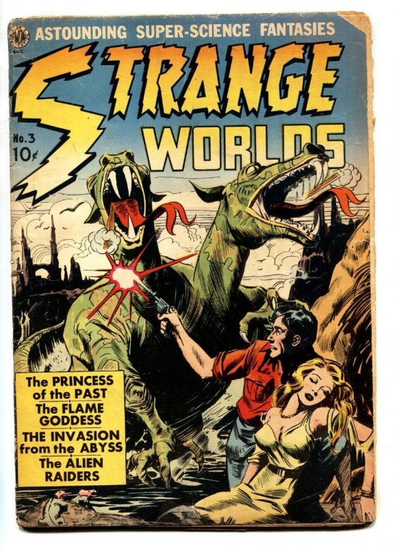 Strange Worlds #3 (1951), raw, ungraded comic book — front cover