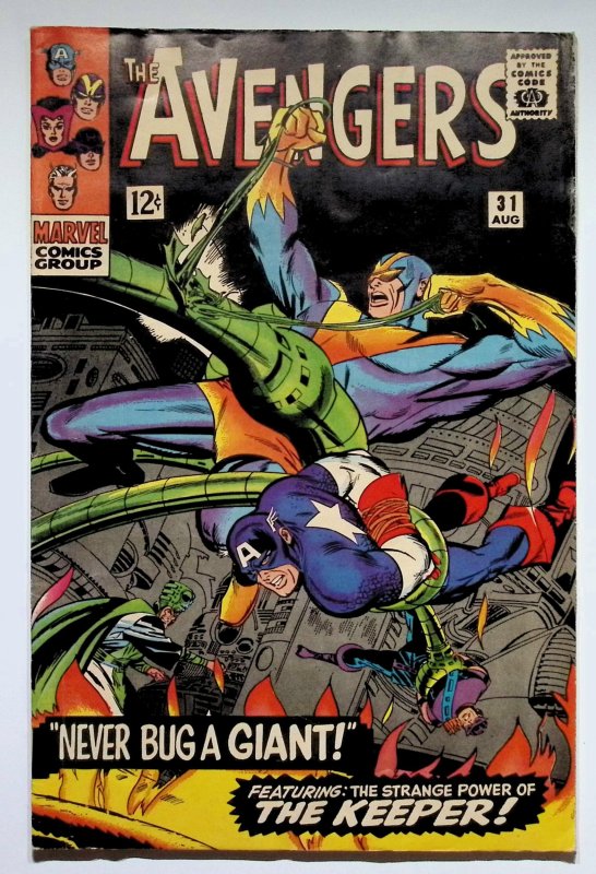 The Avengers #31 (Marvel Comics, 1966), raw, ungraded comic book — front cover