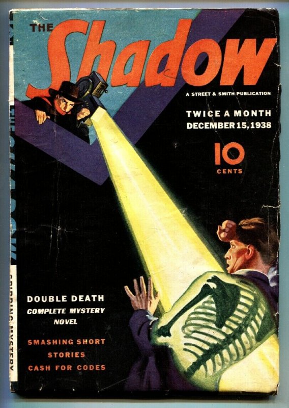 Shadow 1938 Dec 15 -Sheridan Doome- Street AND Smith-Rare Pulp VG (Street & Smith, 1938), raw, ungraded comic book — front cover
