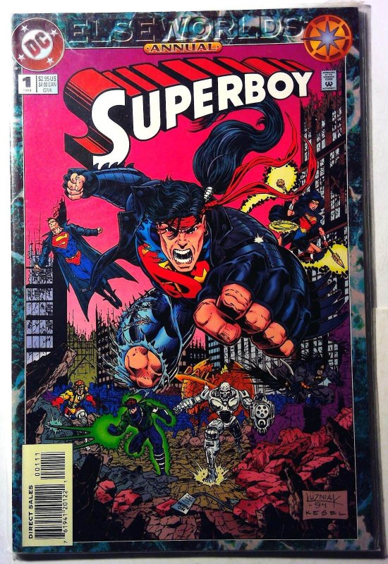 Superboy Annual #1 (DC Comics, 1994), raw, ungraded comic book — front cover