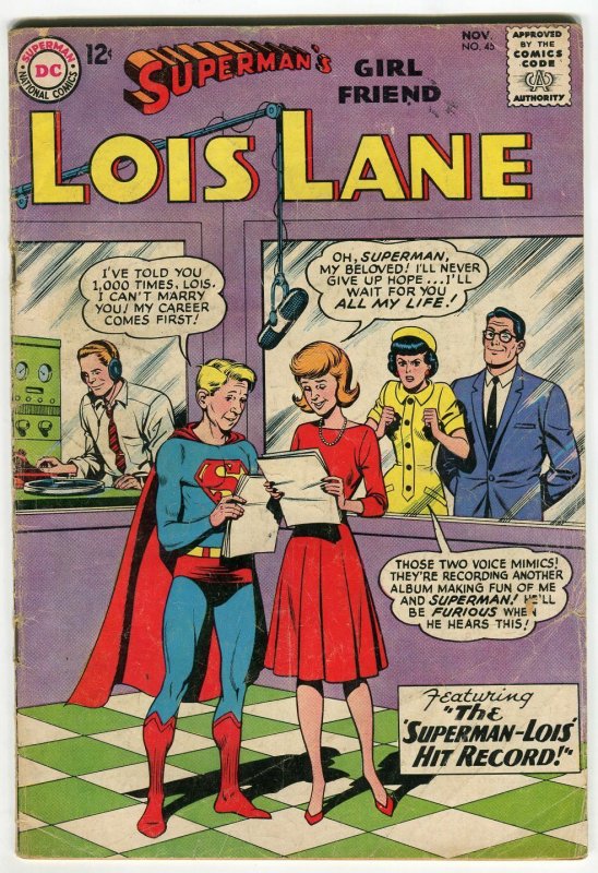 Lois Lane #45 (DC Comics, 1962), raw comic book in 3.5 condition — front cover
