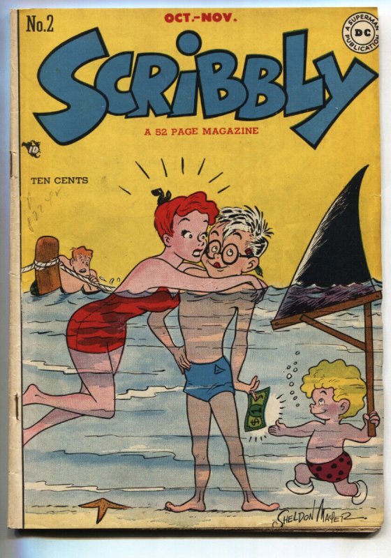 Scribbly Comics #2 (DC Comics), raw, ungraded comic book — front cover