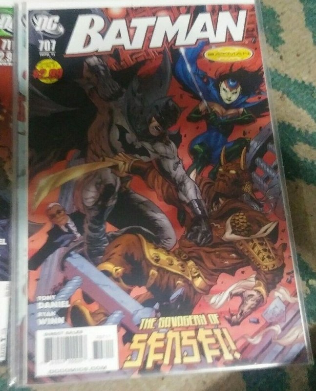 Batman #707 (DC Comics, 2011), raw, ungraded comic book — front cover