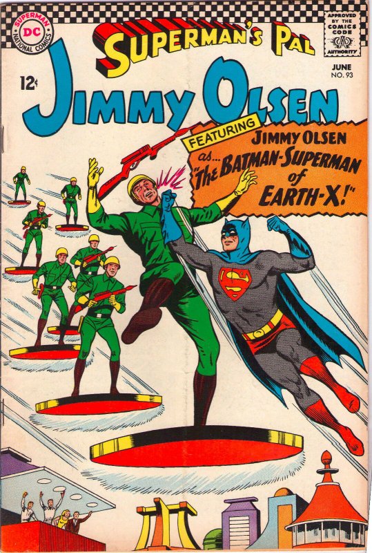 Superman's Pal Jimmy Olsen #93 (DC Comics, 1966), raw comic book in 6.0 condition — front cover
