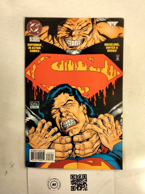 Action Comics #713 (DC Comics), raw comic book in NM condition — front cover