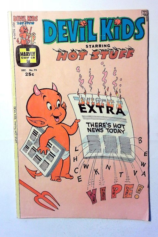 Devil Kids Starring Hot Stuff #73 (Harvey Comics, 1975), raw, ungraded comic book — front cover