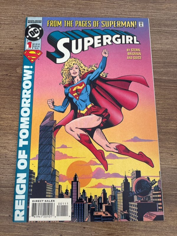 Lot of 4 Supergirl DC Comic Books # 1 2 3 4 Vf-Nm Superman Flash 14 J442, raw comic book in NM condition — front cover