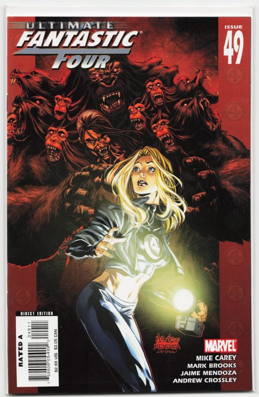 Ultimate Fantastic Four #49 (2008), raw, ungraded comic book — front cover