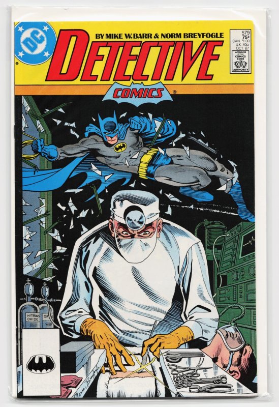 Detective Comics #579 (DC Comics, 1987), raw, ungraded comic book — front cover