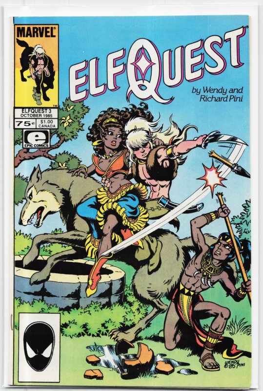 ElfQuest #3 (1985), raw, ungraded comic book — front cover