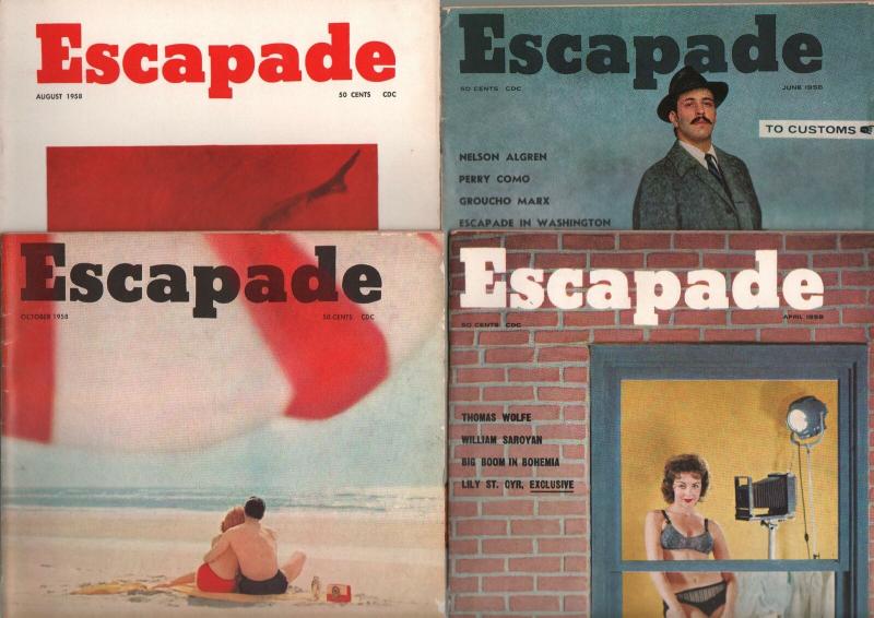 Escapade-Vintage Man's Magazine Lot of 15 1950's-cheesecake-pulp Fiction-VG (1950), raw comic book in VG condition — front cover