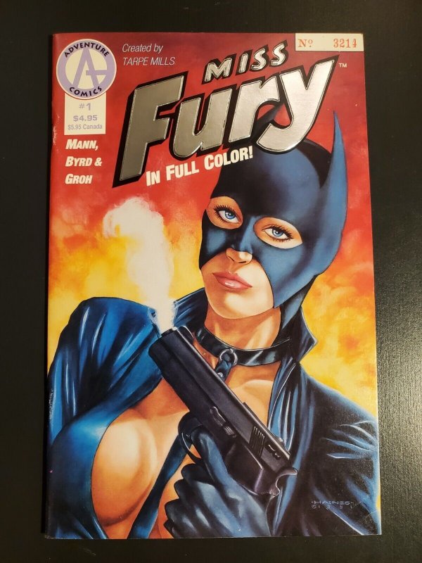 Miss Fury #1 (1991), raw comic book in VF- 7.5 condition — front cover