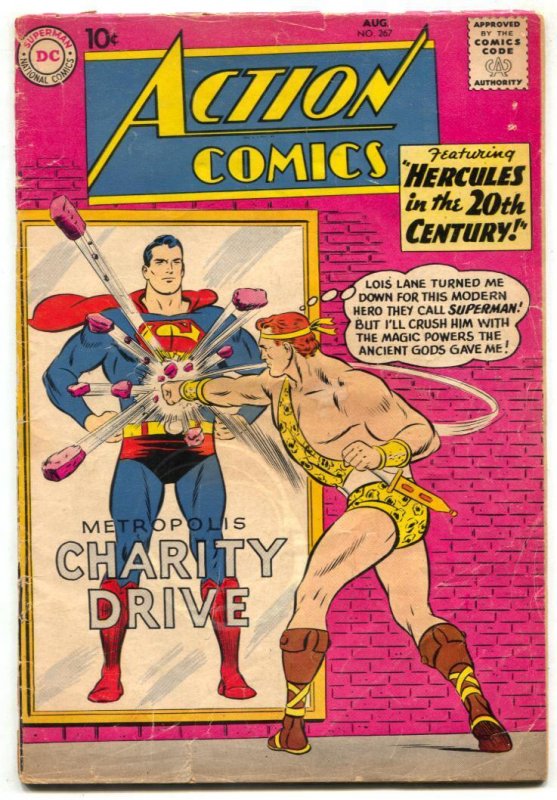 Action Comics #267 (DC Comics, 1960), raw, ungraded comic book — front cover