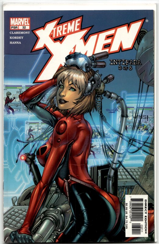 X-Treme X-Men #32 (Marvel Comics, 2003), raw, ungraded comic book — front cover
