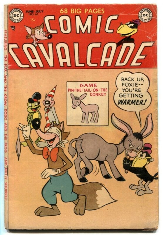 Comic Cavalcade #63 (1954), raw, ungraded comic book — front cover