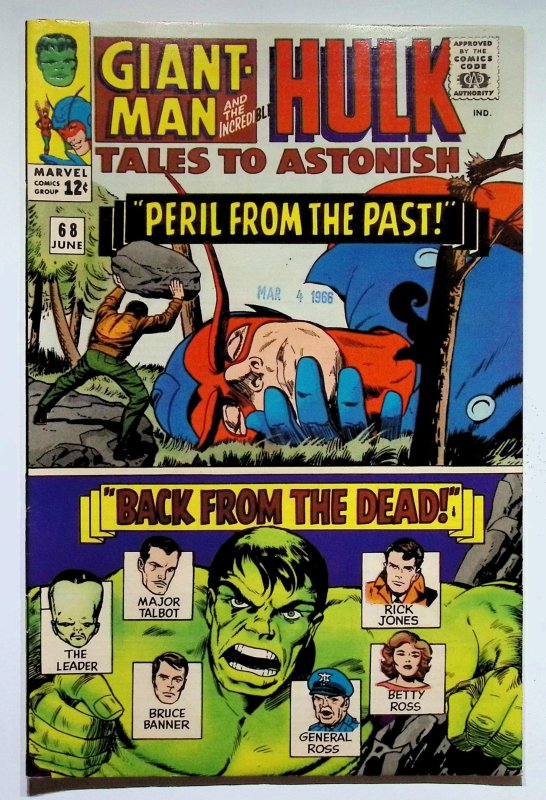 Tales to Astonish #68 (Marvel Comics, 1965), raw, ungraded comic book — front cover