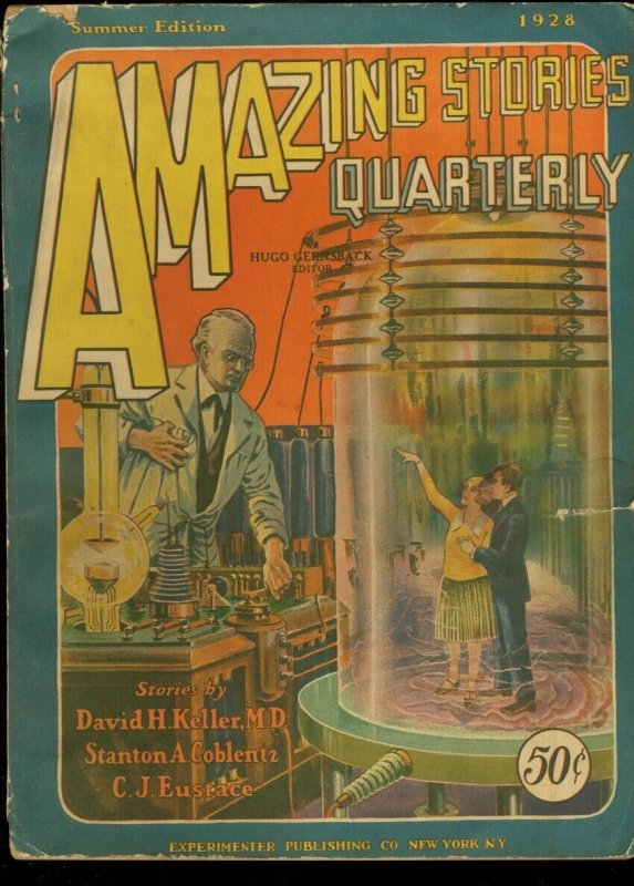 Amazing Stories Quarterly 1928 Sum #3, raw comic book in VG condition — front cover