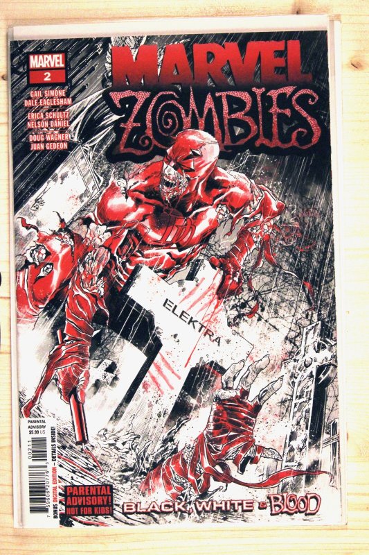 Marvel Zombies: Black, White & Blood #2 (Marvel Comics, 2024), raw comic book in NM+ 9.6 condition — front cover