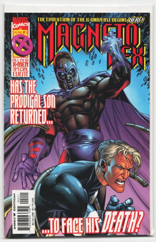 Magneto Rex #2 (Marvel Comics, 1999), raw, ungraded comic book — front cover