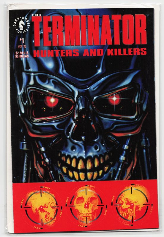 The Terminator: Hunters and Killers #1 (Malibu Comics, 1992), raw, ungraded comic book — front cover