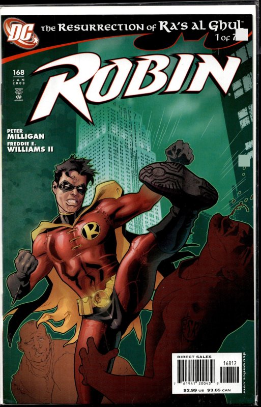Robin #169 (DC Comics, 2008), raw, ungraded comic book — front cover