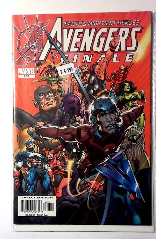 Avengers Finale #1 (Marvel Comics, 2005), raw, ungraded comic book — front cover
