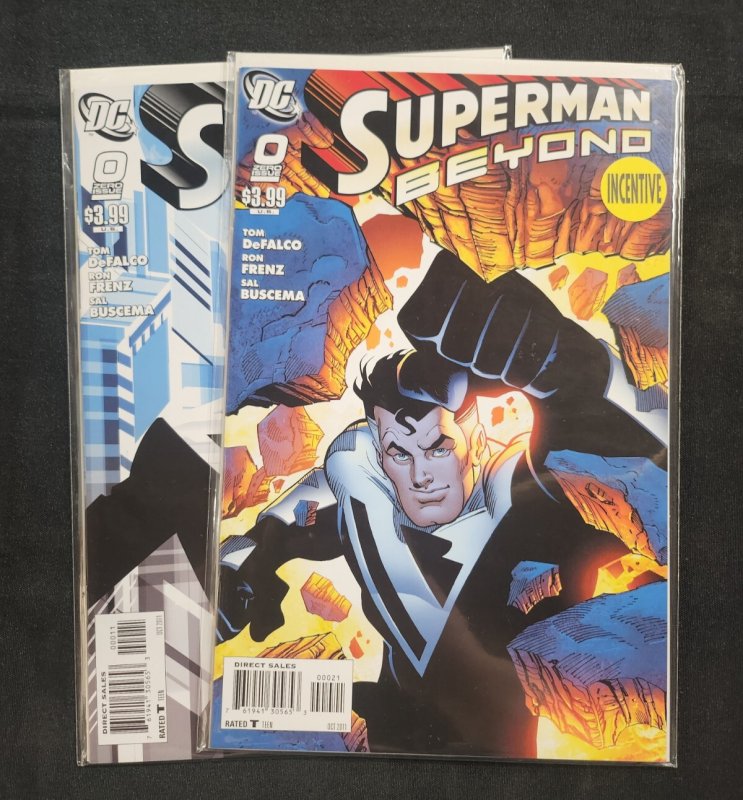 Superman Beyond 2PC #0 (2011), raw comic book in 9.2 condition — front cover