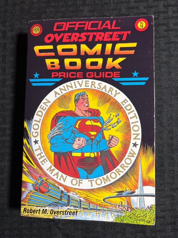 1988 Overstreet Comic Book Price Guide #18 (1988), raw comic book in VG/FN 5.0 condition — front cover