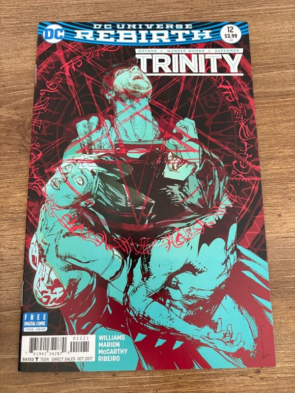 Trinity #12 (DC Comics), raw comic book in NM condition — front cover