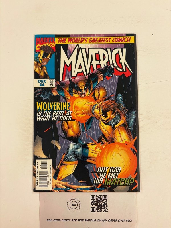 Maverick #4 (Marvel Comics, 1997), raw comic book in NM condition — front cover