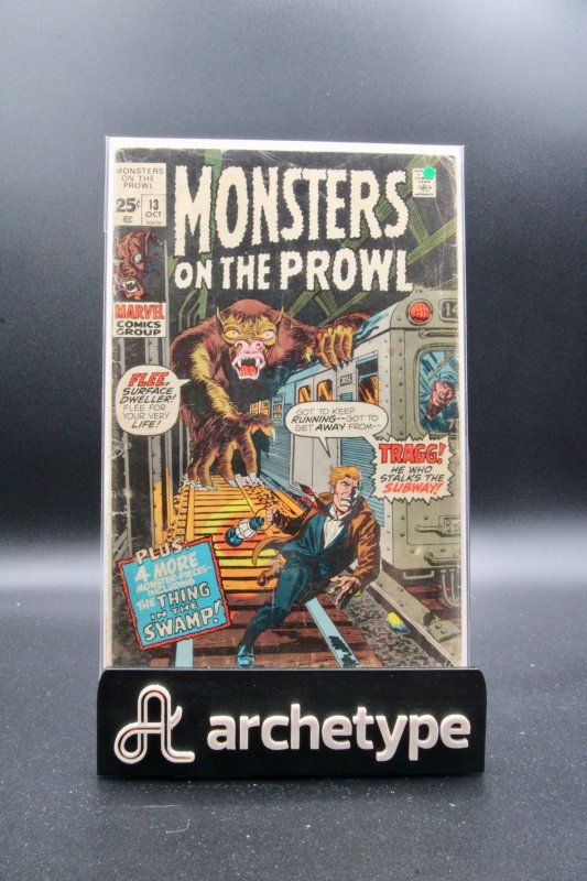 Monsters on the Prowl #18 (Marvel Comics, 1972), raw, ungraded comic book — front cover