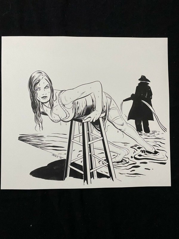 Senorita Rio Original Pin Up by Bill Black- 1976- Fireman (1976), raw, ungraded comic book — front cover