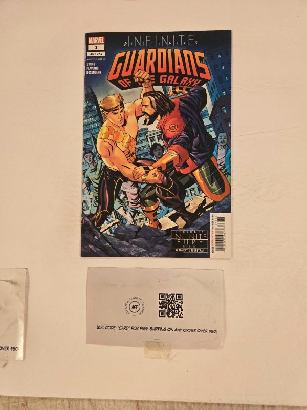 Guardians of the Galaxy Annual #1 (Marvel Comics), raw comic book in NM condition — front cover