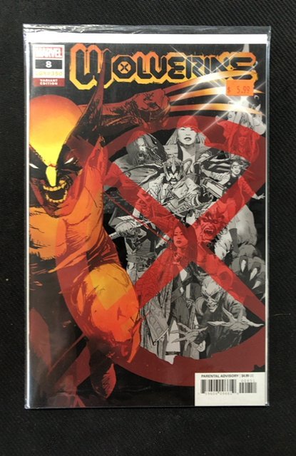 Wolverine #8 (Marvel Comics, 2021), raw, ungraded comic book — front cover
