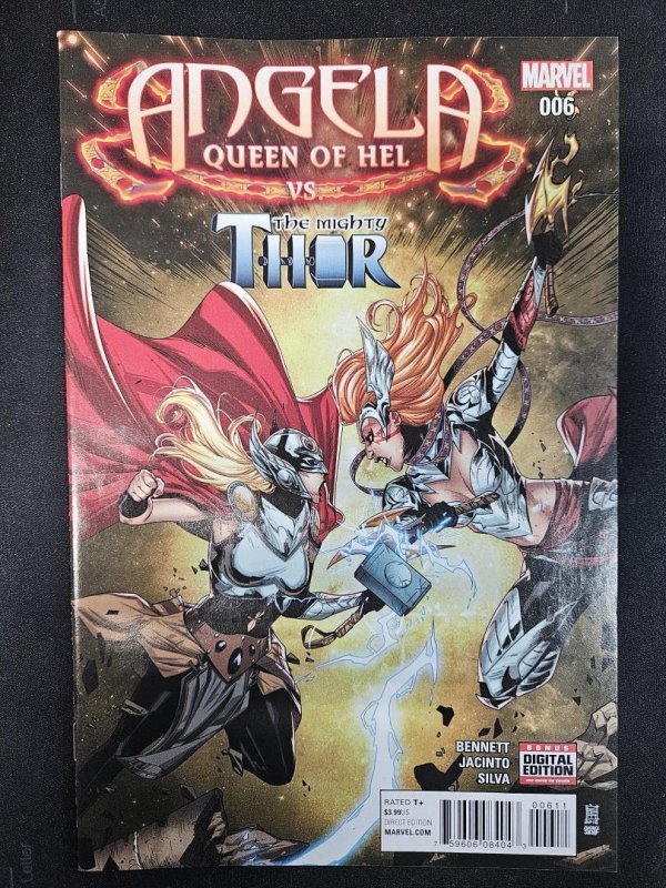 Angela Queen of Hel #6 (Marvel Comics), raw, ungraded comic book — front cover