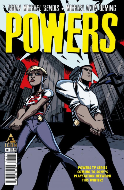 Powers #1 (2015), raw comic book in VF/NM condition — front cover
