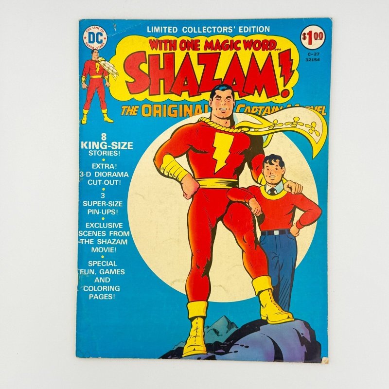 Limited Collectors' Edition #C-27 (DC Comics June-July 1974) Shazam! Vg-Fn (DC Comics, 1974), raw comic book in FN condition — front cover