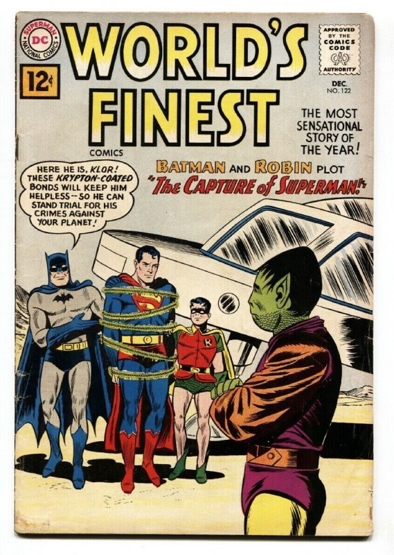 World's Finest #122 (DC Comics, 1961), raw comic book in VG condition — front cover