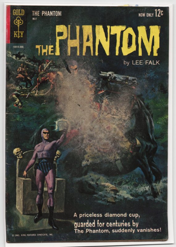 The Phantom #3 (Gold Key, 1963), raw, ungraded comic book — front cover