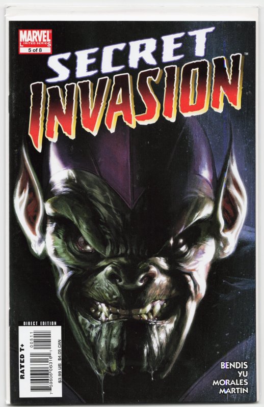 Secret Invasion #5 (Marvel Comics, 2008), raw, ungraded comic book — front cover