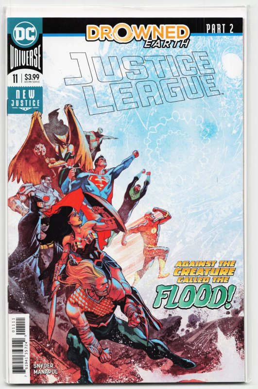 Justice League #11 (DC Comics, 2019), raw, ungraded comic book — front cover